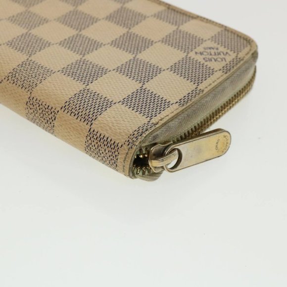 LOUIS VUITTON Damier Azur Zippy Wallet Long Wallet LV Auth th3350 - Picture 16 of 16